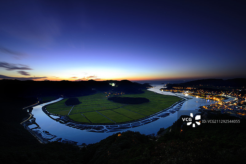 韩国灵光鸟瞰图图片素材