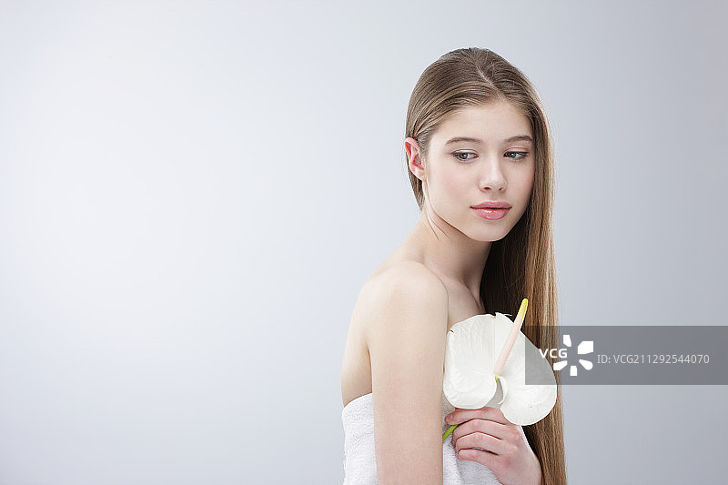 白人妇女之美图片素材