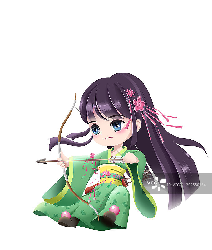 Q版女孩图片素材