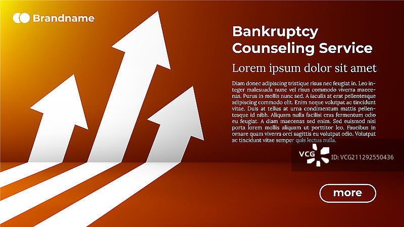 破产咨询服务Web模板图片素材