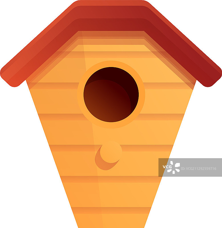 鸟窝图标卡通风格图片素材