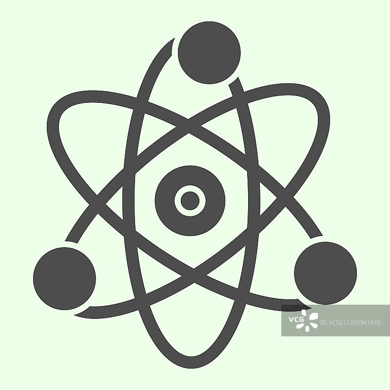 科学固体图标原子电子符号符号图片素材