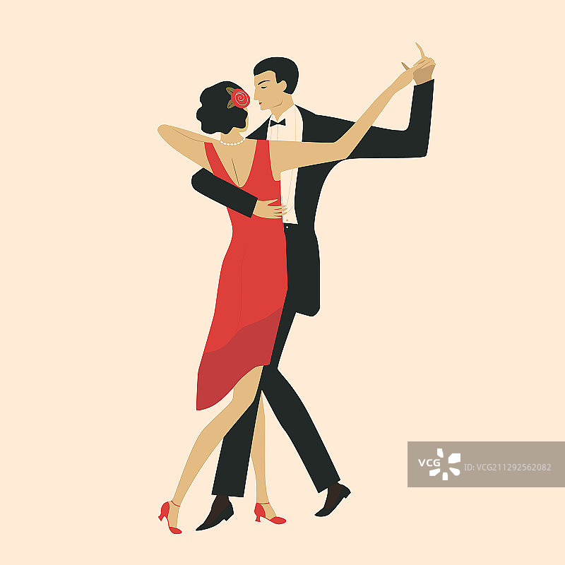 情侣跳探戈图片素材