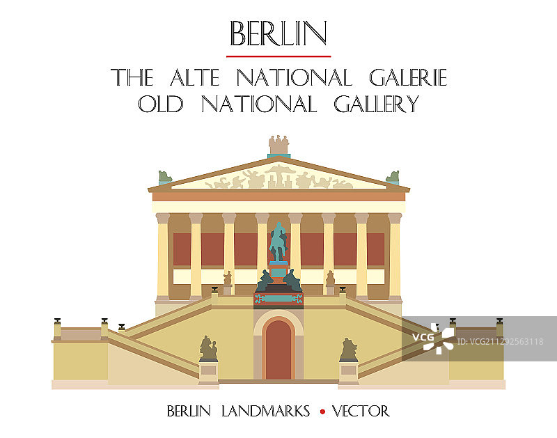 彩色复古国家美术馆图片素材