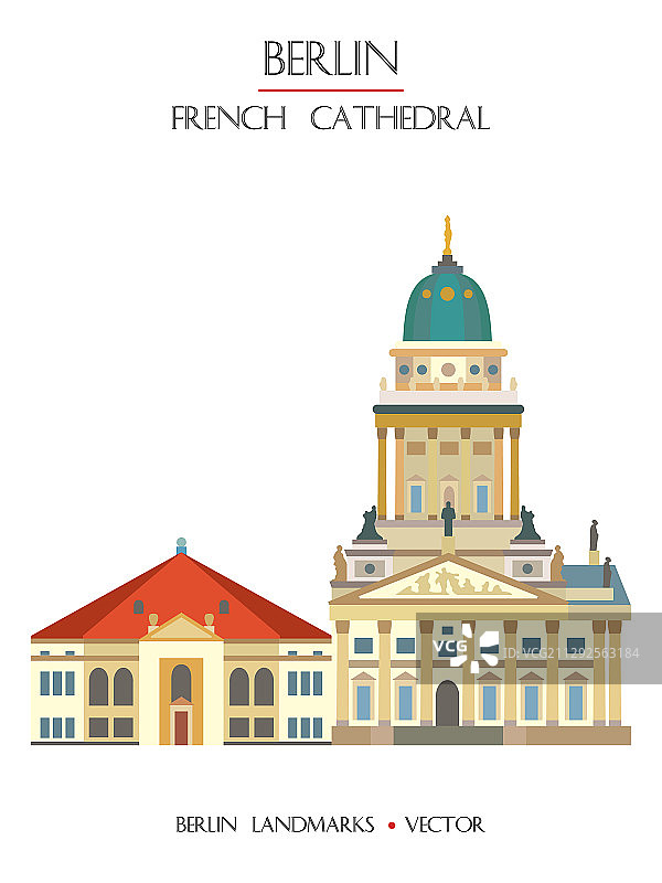 彩色法国大教堂图片素材