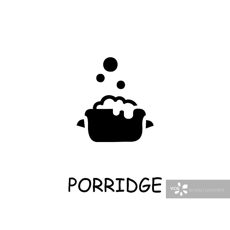 扁平风格粥图标图片素材