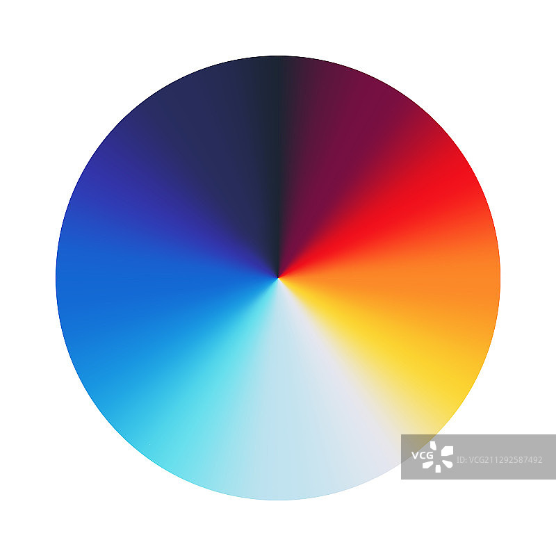 彩色轮盘调色板RGB RYB CMYK系统颜色图片素材