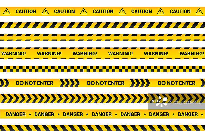 注意胶带，黄色警告条，危险图片素材