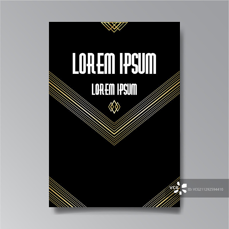 网页复古风格装饰艺术页面模板图片素材