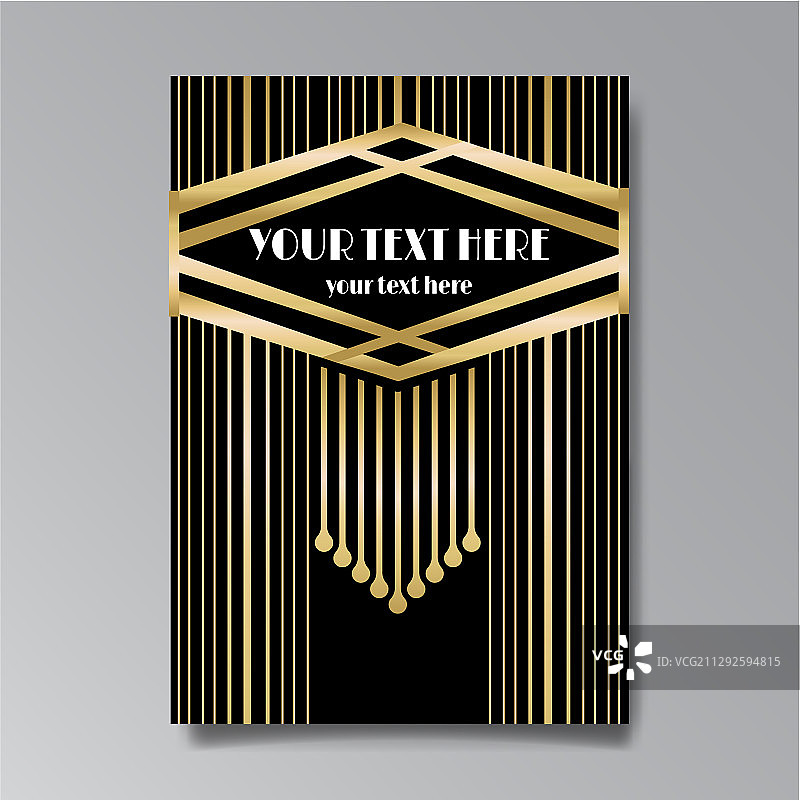 网页复古风格装饰艺术页面模板图片素材