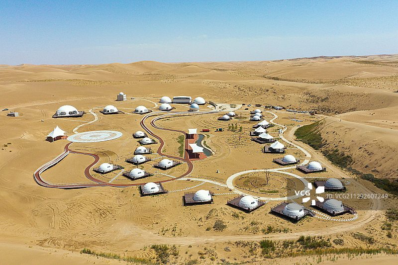 民勤县摘星小镇图片素材