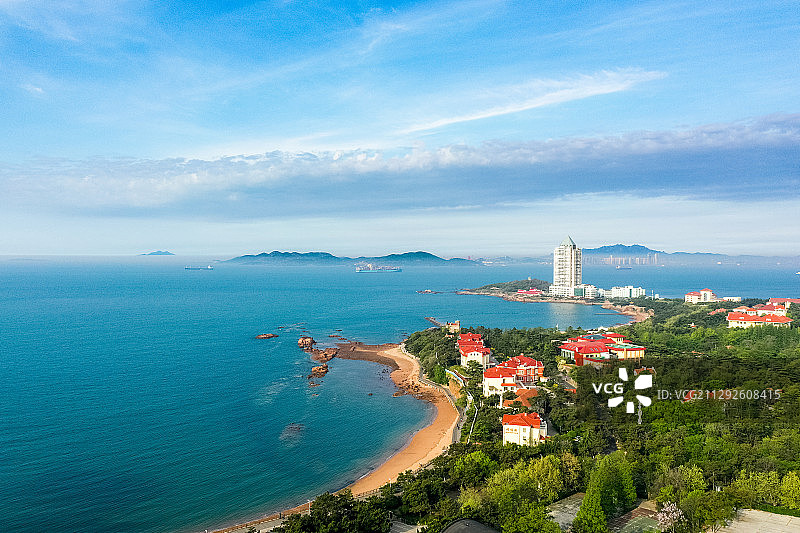 八大关唯美海景图片素材