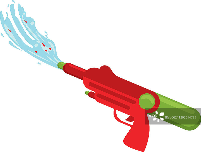 水枪玩具独立图标图片素材