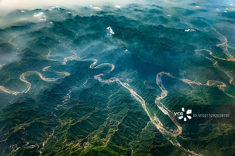 河北野三坡景区航拍图片素材