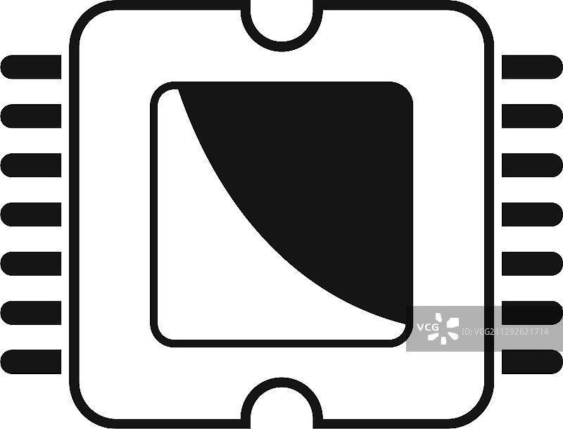 手机处理器图标简约风格图片素材