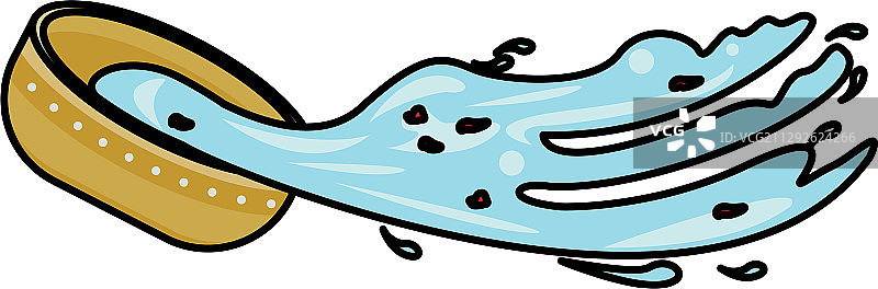 孤立的盛水碗图标图片素材