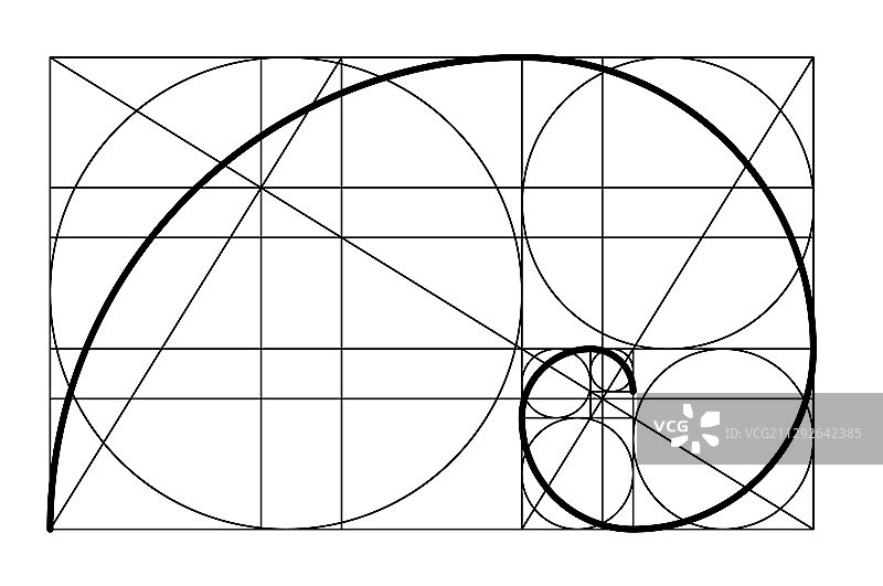 黄金比例模板黄金螺旋图片素材