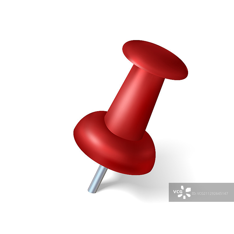 带阴影的逼真图钉图片素材