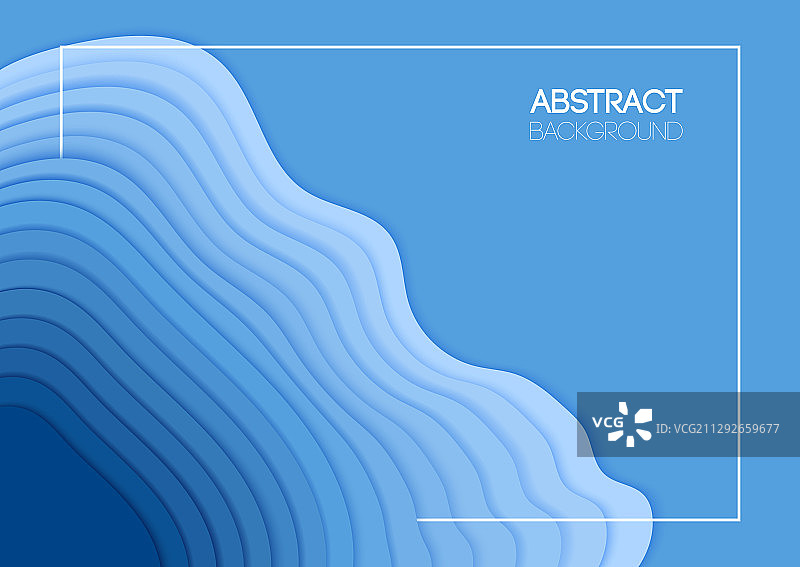 蓝色波浪叠加夏季背景图片素材