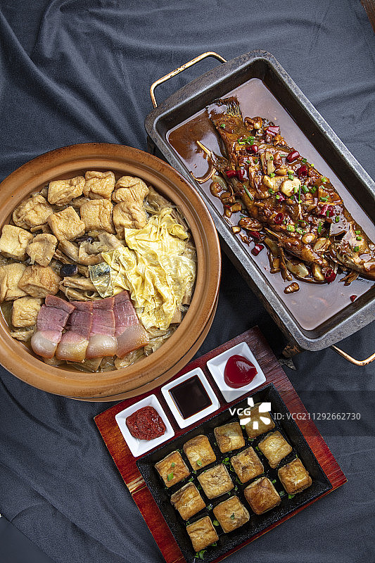 铁板生煎毛豆腐图片素材