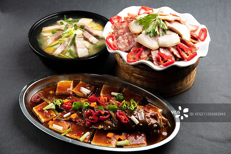 臭鳜鱼烧豆腐套餐图片素材