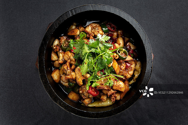 石锅牛蛙图片素材