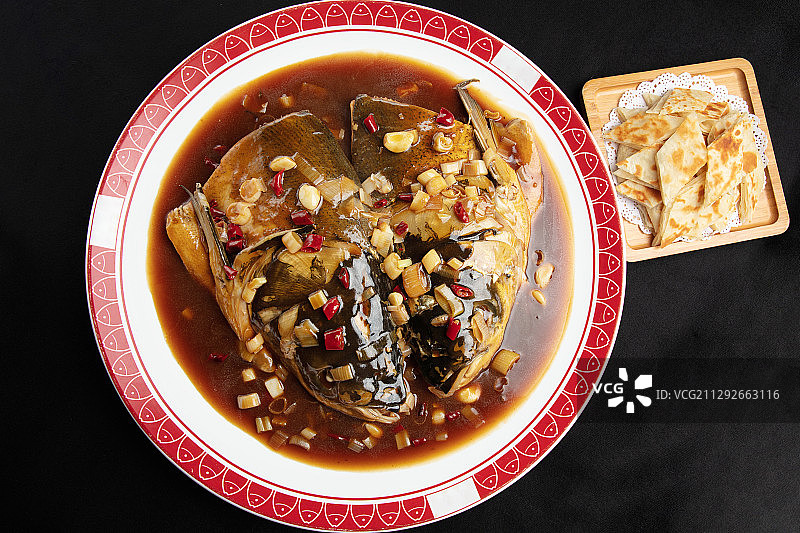 鱼头泡饼图片素材