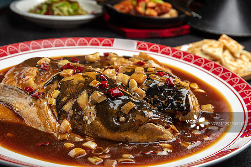 鱼头泡饼图片素材