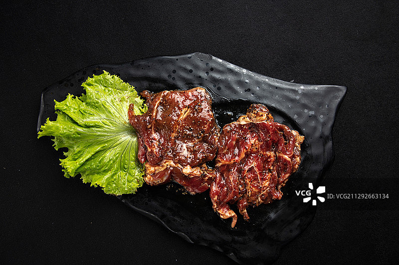 烤黑椒牛排图片素材