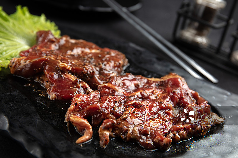 烤黑椒牛排图片素材