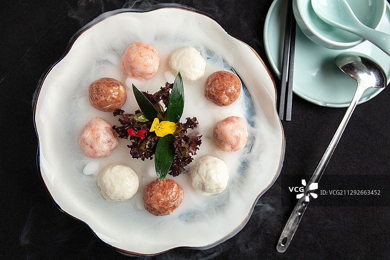 火锅丸子拼盘图片素材