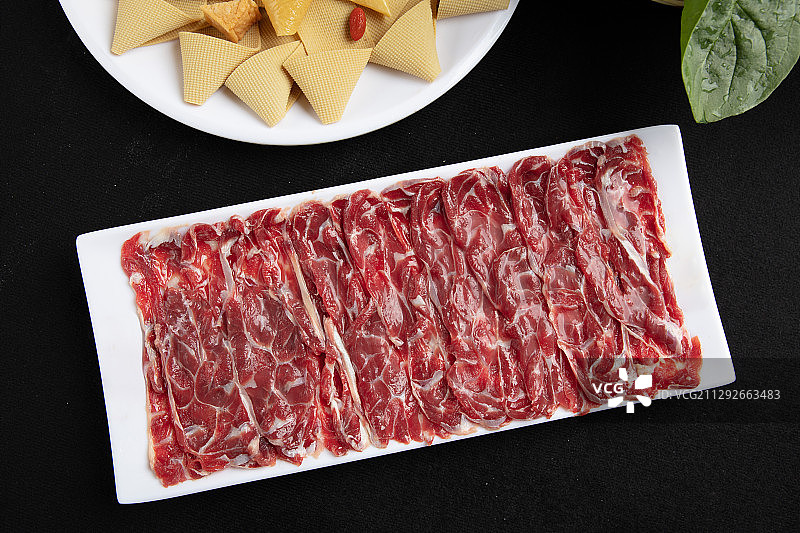 潮汕火锅吊龙肉图片素材