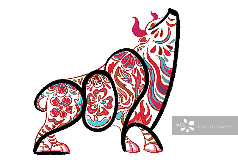2021牛年大吉图片素材