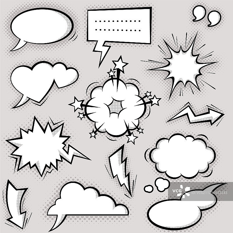 有趣的卡通气球图片素材