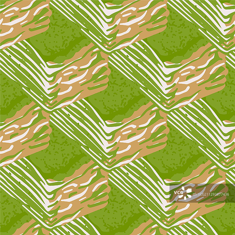 抹茶薄饼切片无缝图案图片素材