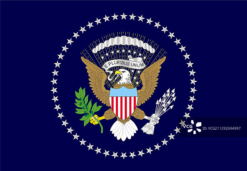 美国总统旗帜图片素材