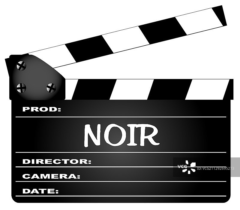 黑色电影场记板图片素材