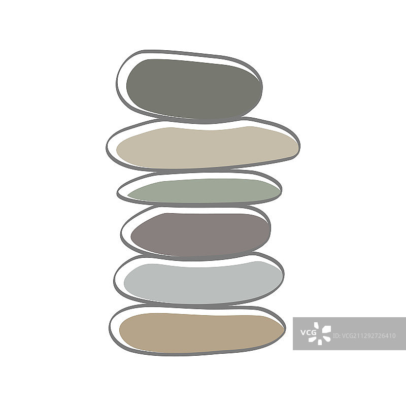 石头平衡标志图片素材