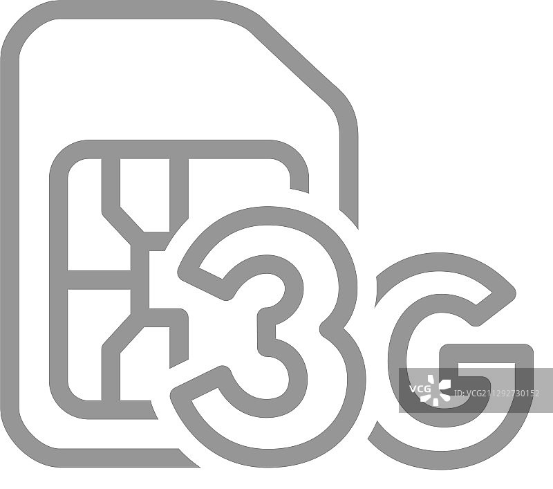 带有3G网络线的SIM卡移动卡槽图片素材