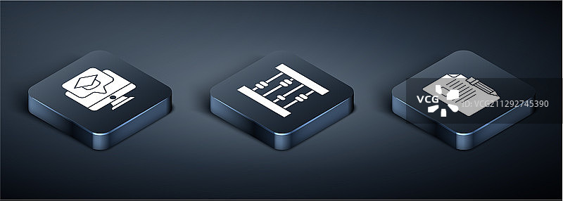 2.5D显示器毕业帽考试元素图片素材