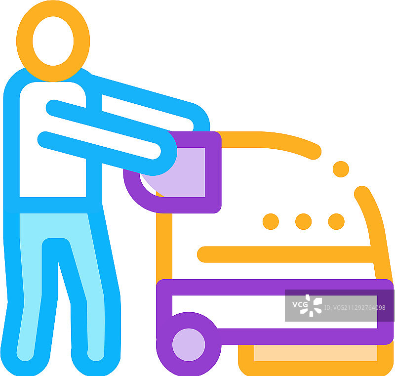 洗衣机图标轮廓图片素材