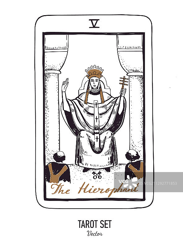 手绘塔罗牌大阿卡纳牌组图片素材