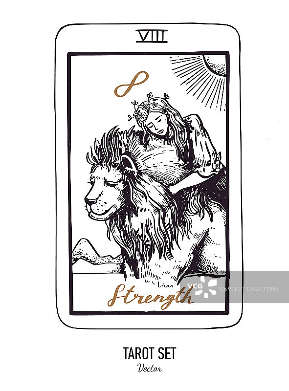 手绘塔罗牌大阿卡纳牌组图片素材