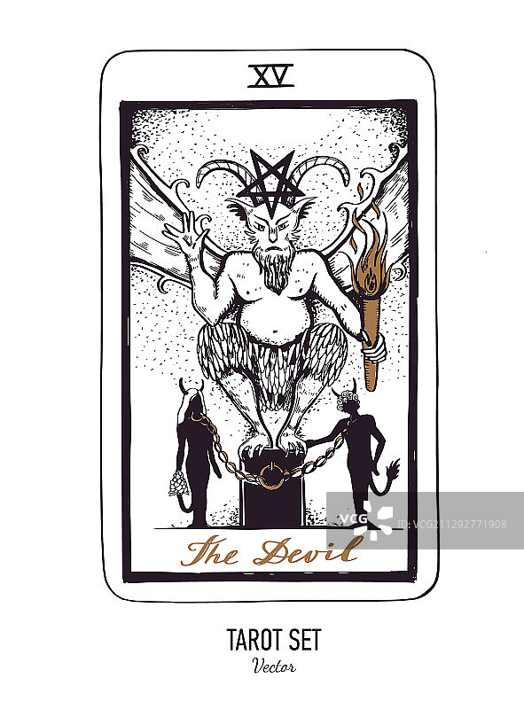 手绘塔罗牌大阿卡纳牌组图片素材