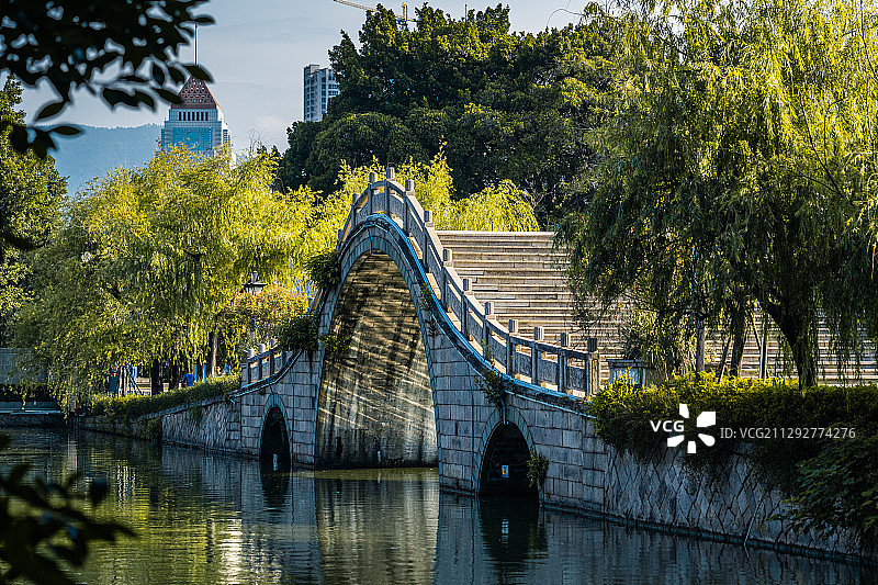 福州西湖玉带桥图片素材