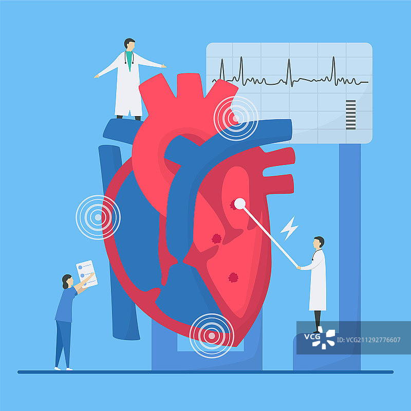 心脏病学：心脏疾病问题图片素材