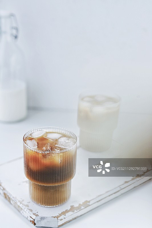 冰咖啡/冰美式 玻璃杯 产品拍摄 玻璃杯美图图片素材