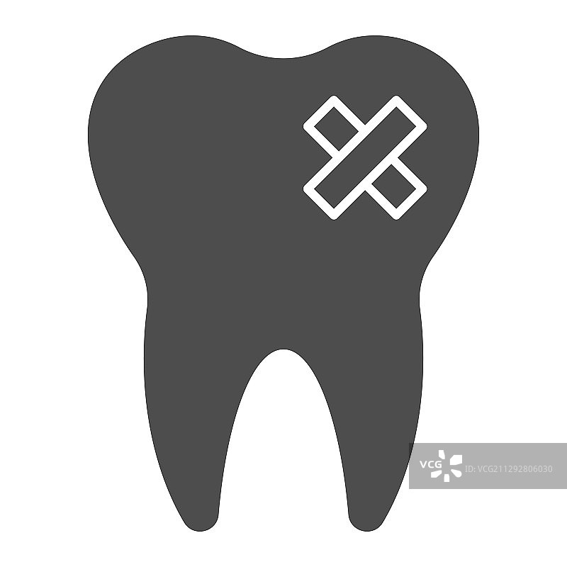 龋齿问题实体图标图片素材