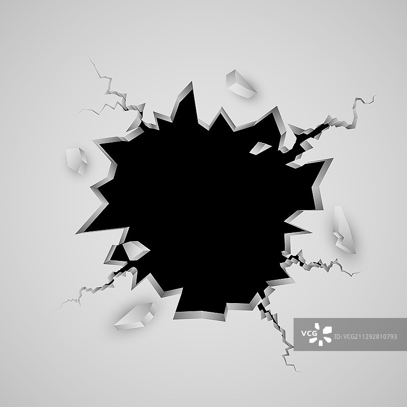 带有文本空间的裂缝图片素材