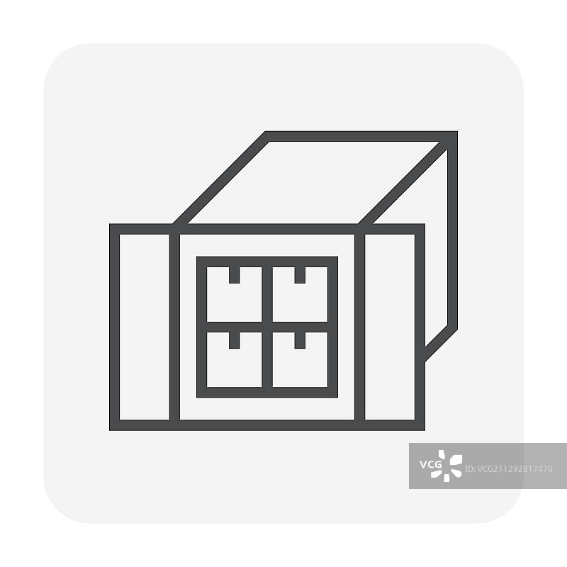 叉车箱子图标图片素材